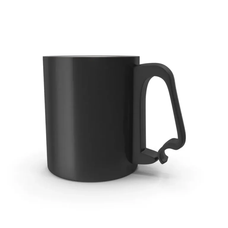 Black Aluminium Cup