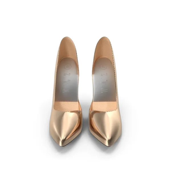 Golden Shoes Woman